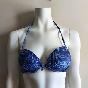 Guess | Denim Print Bikini Top